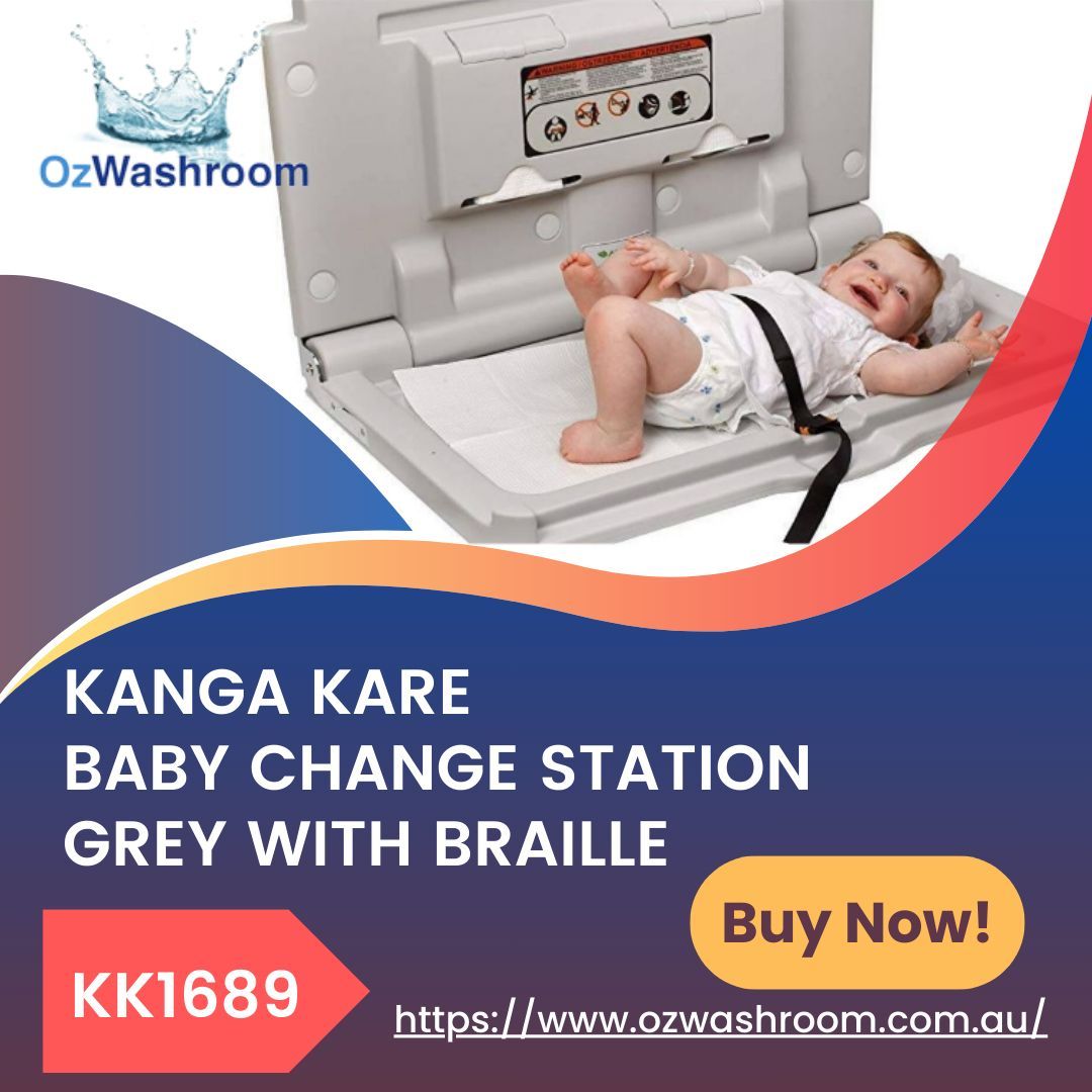 Discover convenience and accessibility with our Grey Braille Baby Change Station. Ideal for public restrooms, catering to visually impaired users! 
buff.ly/3UVh0ud 
#ParentingEssentials #BabyCare #DiaperDuty #Durability #BabyChangingStation #KangaKare #BabyEssentials