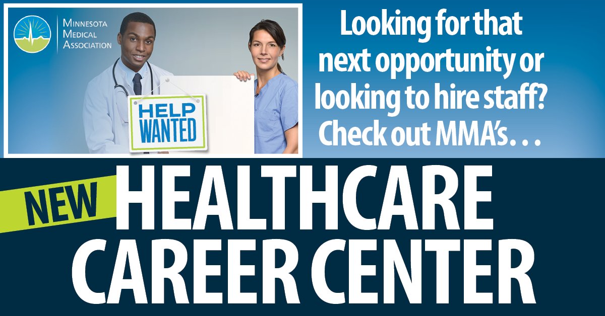 The MMA has launched a new resource for members called the Healthcare Career Center. The MMA Healthcare Career Center is free to all physicians and provides access to the best career information in the area. mnmed.org/resources/heal… #HealthcareCareers #JobOpenings
