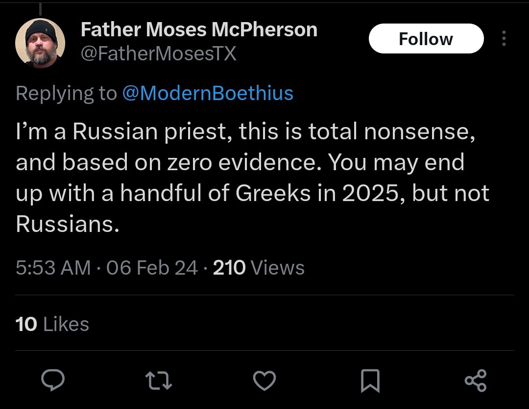 THREAD

Good morning (technically), ziggers and western larpers and clergy who are actually hypocrites.

There's been attacks on greeks in the US for 'le ecumenism' and whatever.

This thread will expose russian ecumenism that e-Orthodox don't mention.

1/17