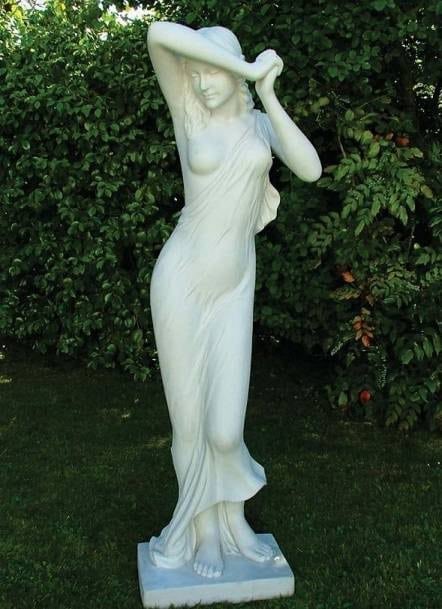 They booing but I really like it! She looks like the statues that are found in gardens. It’s on theme.