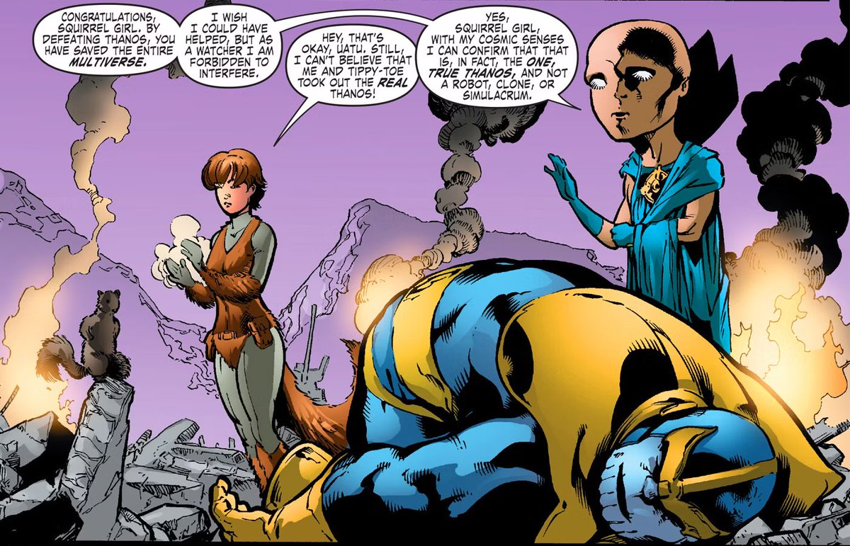 KanyeImmortal's tweet photo. @MetroBoomin @phreakfather @KV5787 I’m gonna be fuckin real and remind everybody that Squirrel Girl lined Thanos https://t.co/tcgGoz31VO