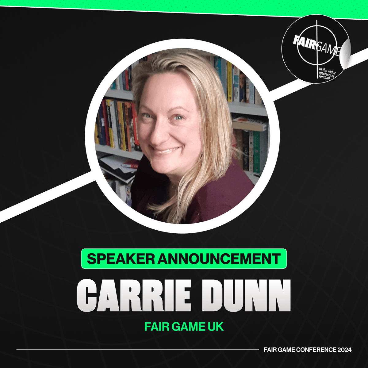 📢 The History of Women's Football @carriesparkle, deputy CEO of @FairGameUK, will talk through the potted history of the women's game and how it is run. #FGConference24 #woso