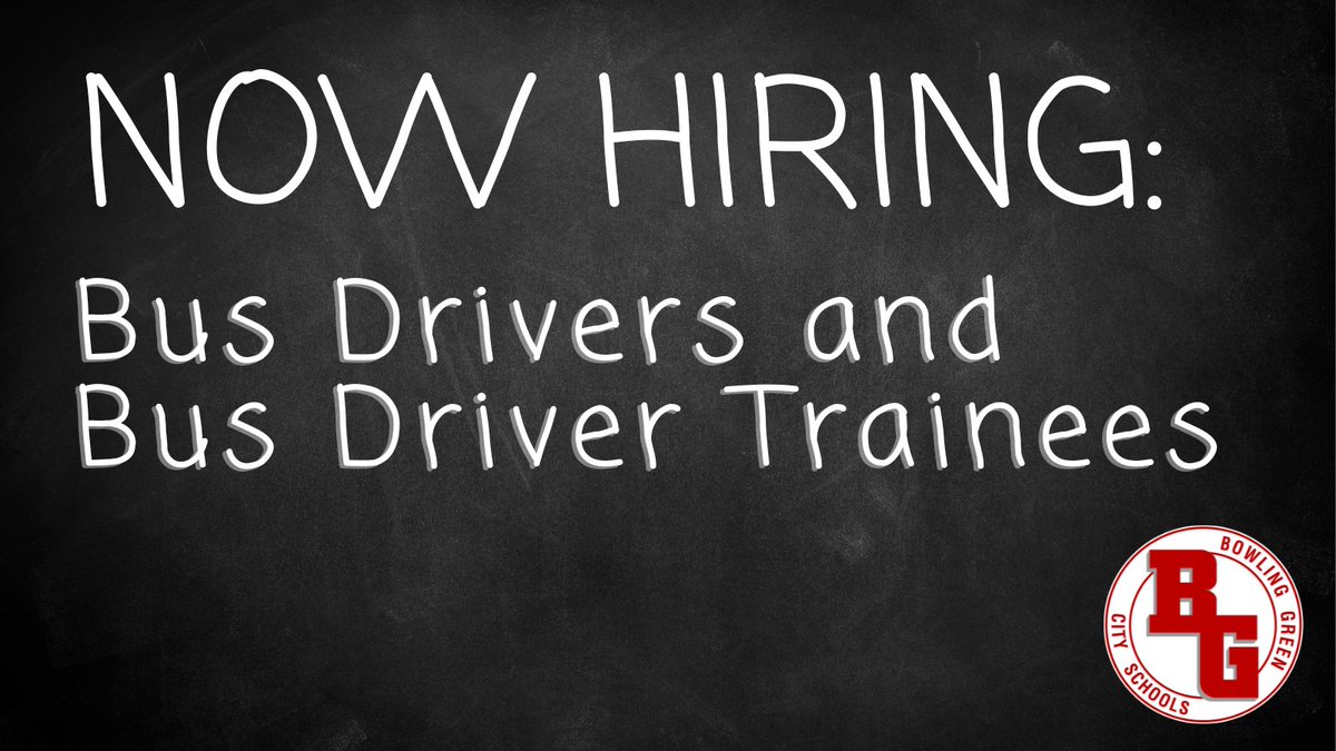 BGCS is looking to expand our team of bus drivers! No experience? We provide comprehensive training & support every step of the way. Join us in making a difference in the lives of our students and families. Apply now or share this w/ someone you know: bgcs.k12.oh.us/district/human…