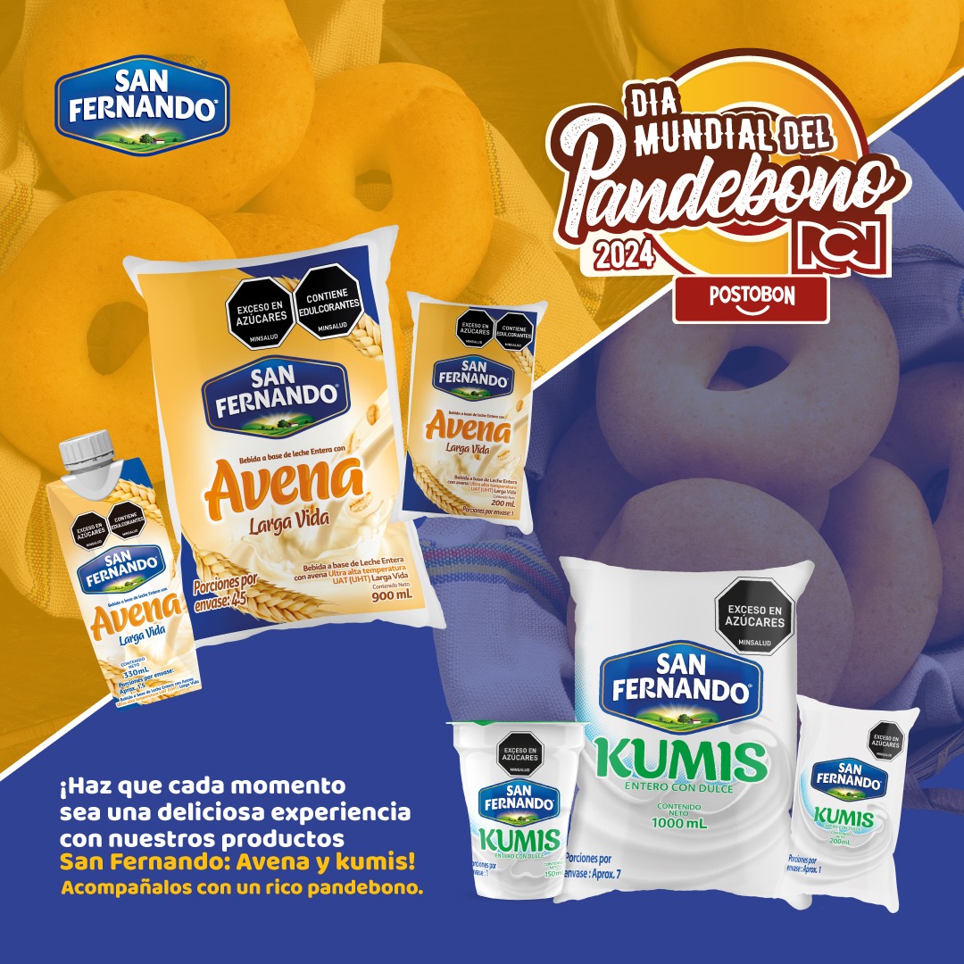 Sanfernando_'s tweet photo. Nos enorgullece ser parte del #DíaMundialDelPandebono junto a RCN. Por eso hoy iniciamos las Caravanas por las panaderías de Cali en busca del mejor Pandebono, y qué mejor manera de disfrutarlo con Avena o Kumis San Fernando 💙

#SanFernando #ElSaborDeTuRegión #ApoyaLoNuestro https://t.co/mareJhn7OT
