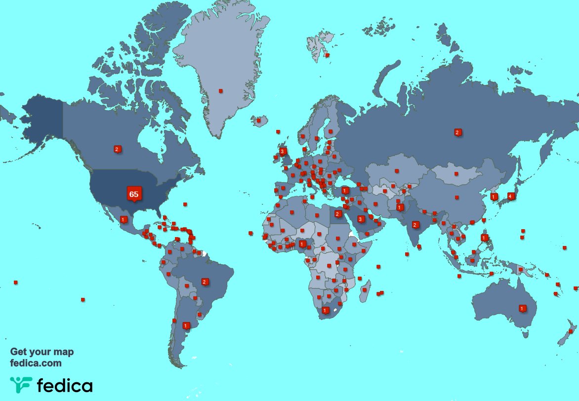 I have 1545 new followers from USA 🇺🇸, UK. 🇬🇧, Canada 🇨🇦, and more last week. See fedica.com/!GustBrian
