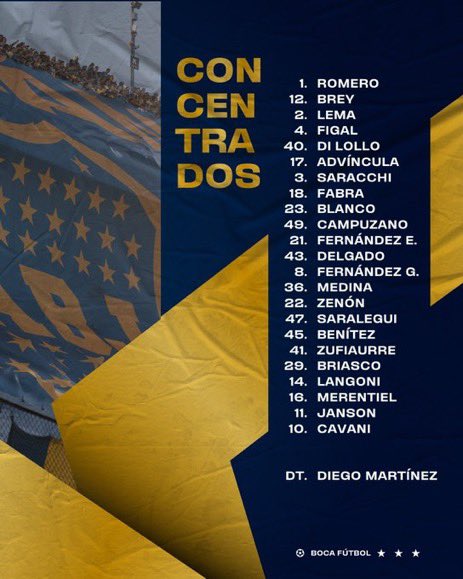 La lista de jugadores de Boca que mañana viajarán a Paraguay (14hs desde Ezeiza). Marcos Rojo y Pipa Benedetto, entre otros, no están en la convocatoria por lesiones.