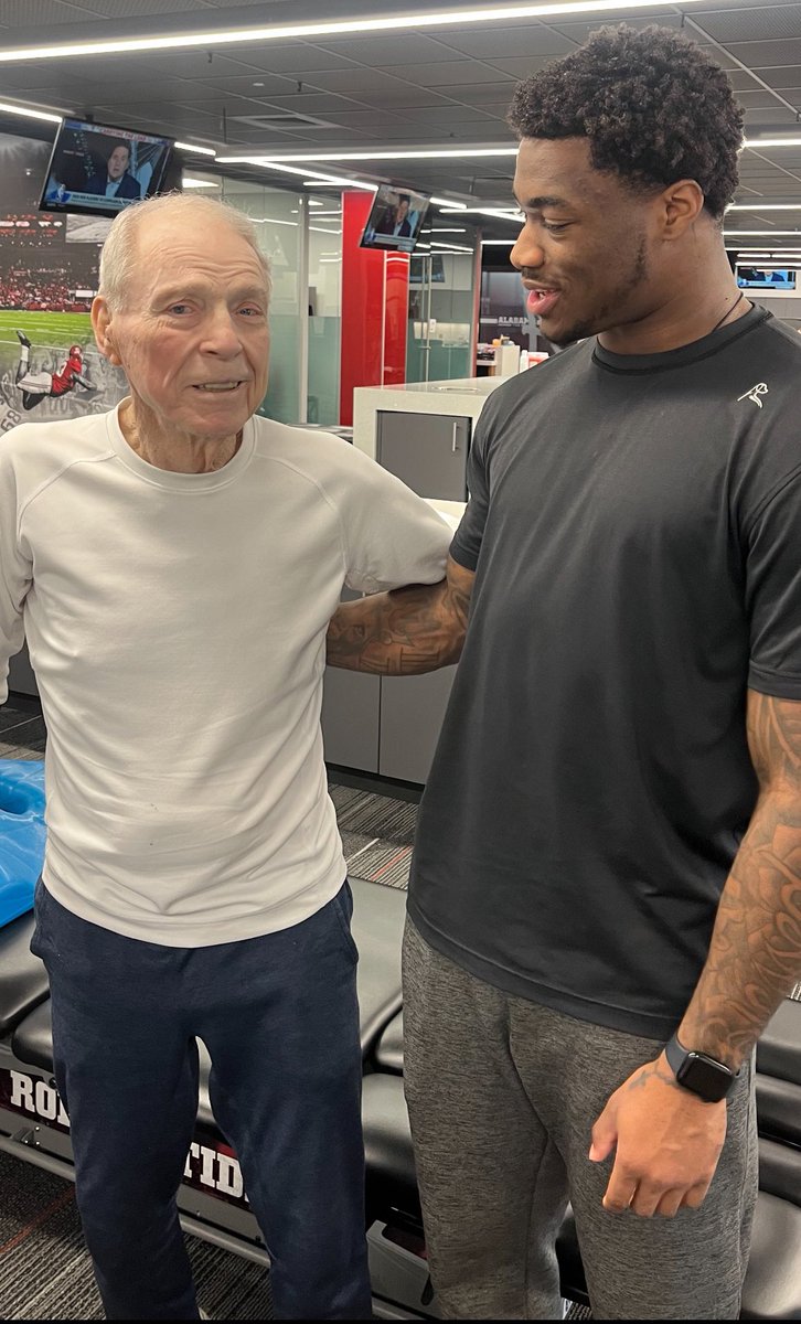 Hootie will be dearly missed. This picture was taken a couple of weeks ago when he stopped by for a visit. He was telling Jalen about all the interceptions he had when he played DB! I will always cherish the wonderful stories he shared when I was around him. He loved Alabama!