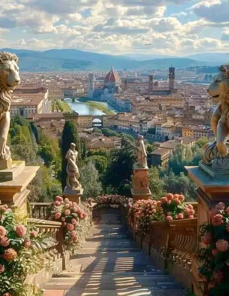 View of Florence from Villa Bardini. 🇮🇹❤️🇮🇹