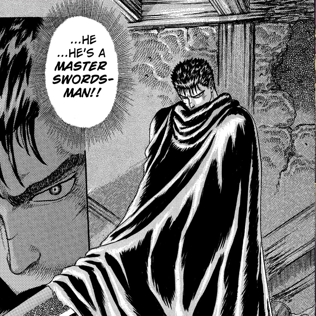 Today we remember Berserk creator Kentaro Miura, whose loss continues to be felt by fans of his work. His legacy will continue to have a long-lasting impact.

Panel is from #Berserk Volume 2.