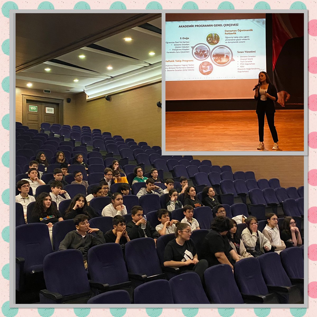 Aslıhan Döğer (@pskdan_asl) on Twitter photo Cevizlibağ Doğa Ortaokulu Rehberlik Bölümünde bu hafta 7. Sınıflarımızla “Doğa’da LGS’ye Hazırlık Süreci ve LGS Sistemi” adlı seminerimizi gerçekleştirdik. <a href="/DogaOkullari/">Doğa Koleji</a> <a href="/gulsenakssu/">Gülşen Arslan</a> <a href="/OkanIslakk/">Okan Islak</a> <a href="/gunduzft/">F.GUNDUZ</a> Cevizlibağ Doğa Ortaokulu Rehberlik Bölümünde bu hafta 7. Sınıflarımızla “Doğa’da LGS’ye Hazırlık Süreci ve LGS Sistemi” adlı seminerimizi gerçekleştirdik. <a href="/DogaOkullari/">Doğa Koleji</a> <a href="/gulsenakssu/">Gülşen Arslan</a> <a href="/OkanIslakk/">Okan Islak</a> <a href="/gunduzft/">F.GUNDUZ</a>