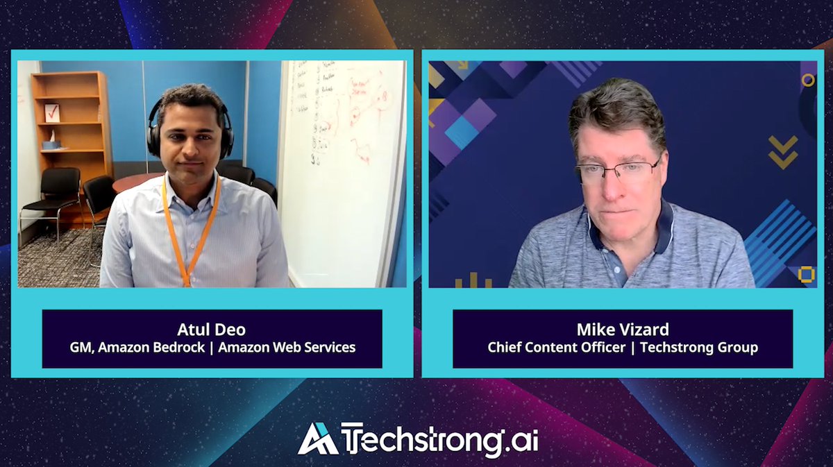 Atul Deo, GM of Amazon Bedrock at AWS, explains how the AWS approach to GenAI is designed to prevent orgs from being locked into a single LLM provider. Watch Here: techstrong.ai/videos/ai-lead… #aiops #cloudservice #generativeai #LLMs