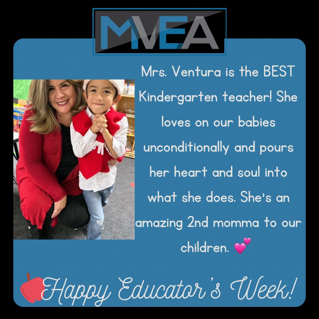 We appreciate all our educators!! We hope you all know how much you are appreciated! 
Send yours to lizbethmvea@gmail.com 
#weareMVEA #WeareCTA