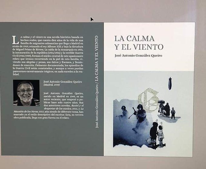 @ja_gonzalez49
#RecomiendoLeer 
LA CALMA Y EL VIENTO, de José Antonio González Queiro 
Una narración dura, pero entrañable.
Vive las penas y alegrías de una familia, antes y durante la guerra civil española. 
➡ mybook.to/dlcyeviento
#KindleUnlimited #queleer #novela