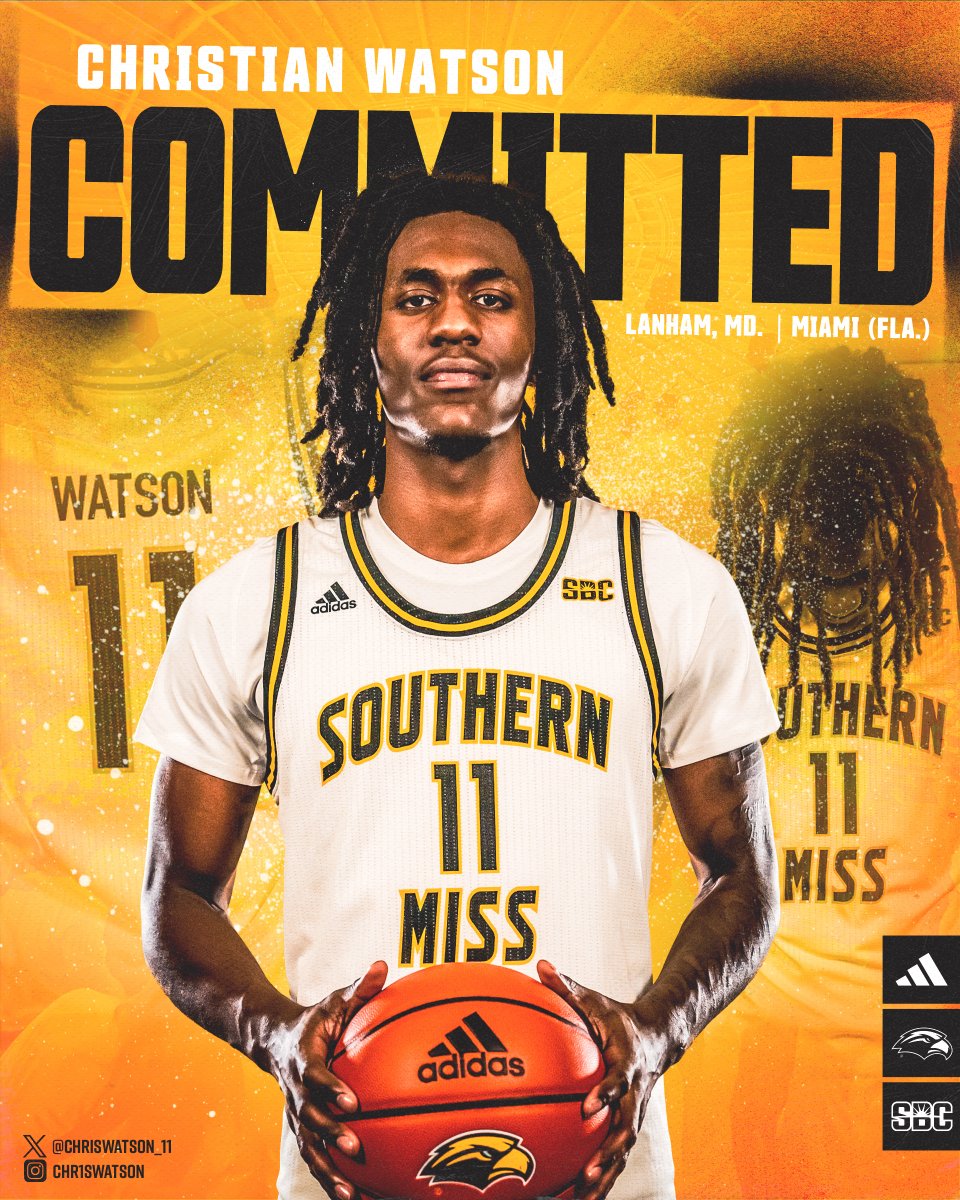 𝗠𝗶𝗮𝗺𝗶 𝗣𝗶𝗽𝗲𝗹𝗶𝗻𝗲 𝗦𝘁𝗶𝗹𝗹 𝗙𝗹𝗼𝘄𝗶𝗻𝗴 😏 Miami (Fla.) transfer @ChrisWatson_11 is 𝗡𝗢𝗪 a Golden Eagle #LaFamilia | #SMTTT