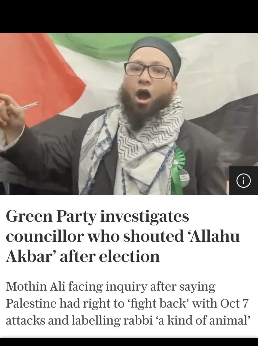 This makes me cross. The Green Party might, under duress, investigate this invertebrate, they might even find him beyond the pale and kick him out, BUT HE WILL STILL BE A COUNCILLOR!!!! All because they were so desperate for seats they would sleep with the devil incarnate!