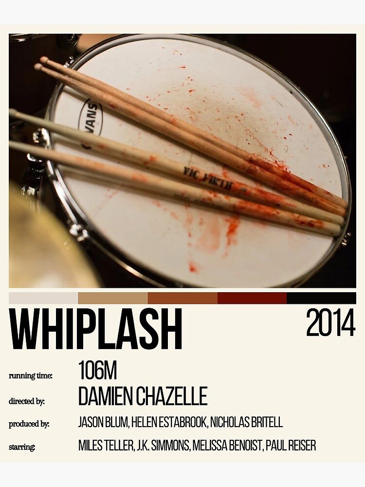Whiplash (2014) came out ten years ago when I was 16, and I:

-had no dreams
-no direction in life
-had a unexplainable desire for achievement

Ten years later, I’ve fixed the first 2.

This movie is still the lit flame under me. I don’t play drums, but I will do what I need to.