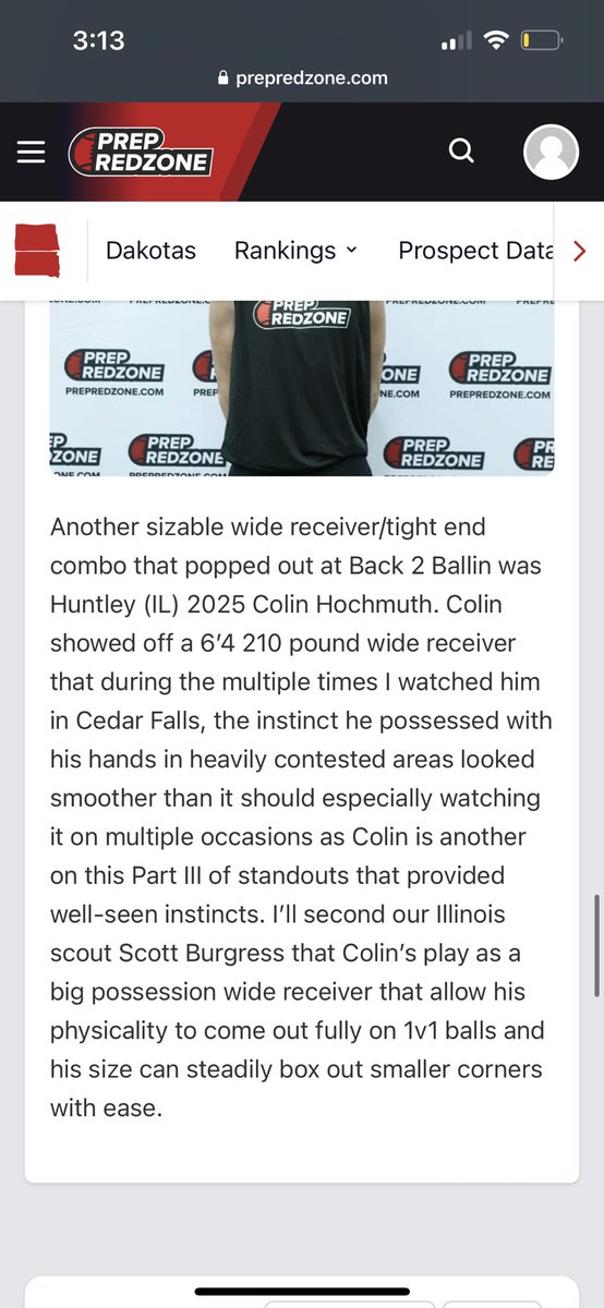 Thank you @NWahlScouting for the write up! Glad I was able to put on a show for you in iowa! Cant wait to keep proving my talent and ability! @TopGunQB @PrepRedzoneIL @PrepRedzoneDAK @OJW_Scouting @AllenTrieu @EDGYTIM @PlayBookAthlete @KayJay20_ #WHYIGRIND #AGTG✝️