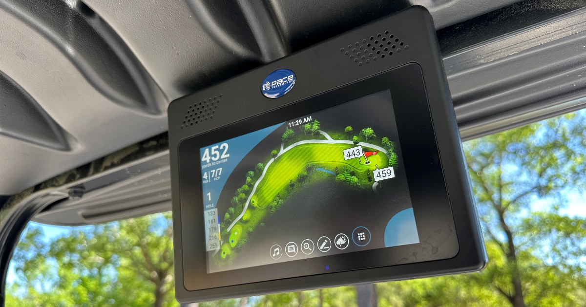 So, you want to transform your course and golfer experience? Pace Technology empowers you to monitor your fleet, set precise pin placements, and even communicate with your golfers from the clubhouse. Set the Pace ➡️ bit.ly/3UoOdwA ⛳ @CrowfieldGolf #EZGO #ItsGoodToGO