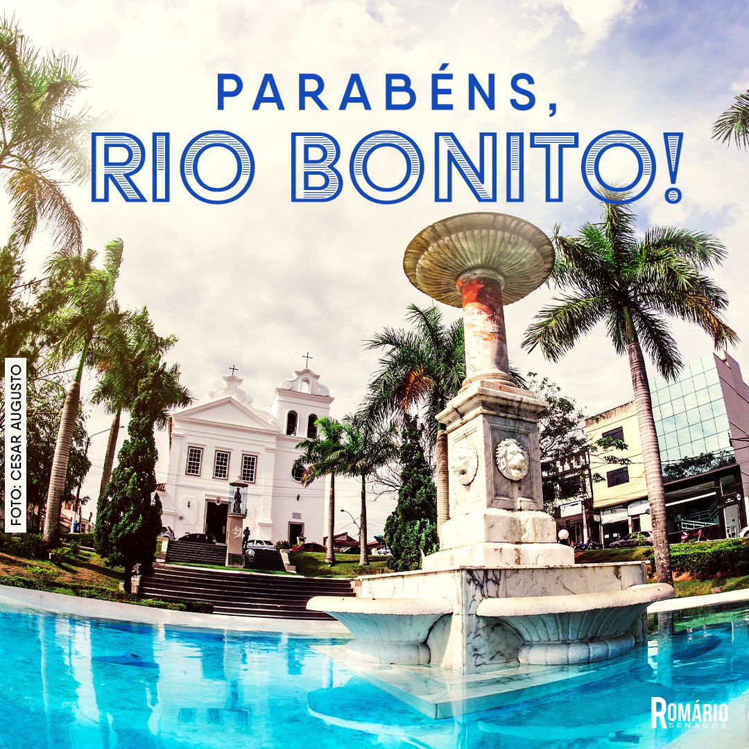 Hoje é aniversário de Rio Bonito. Parabéns aos moradores! 📷📷📷