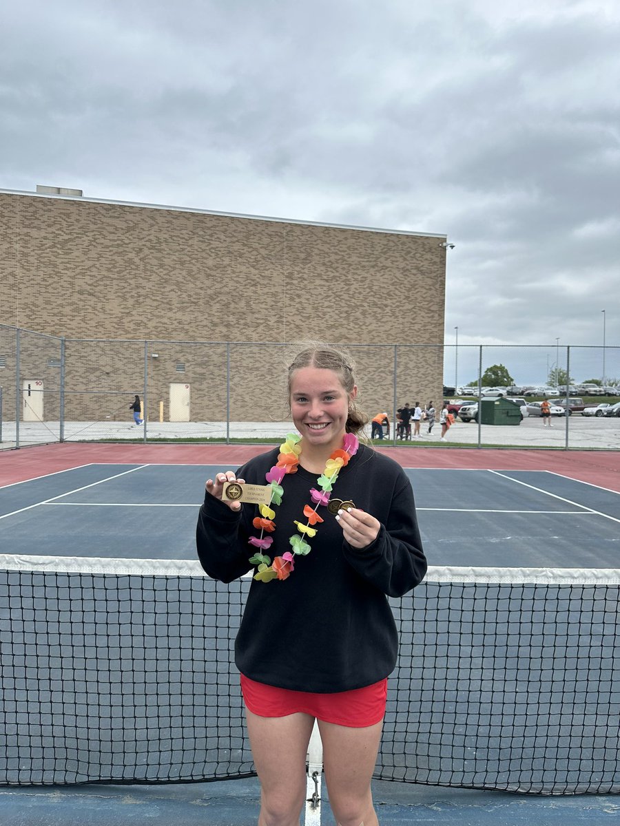 Lilly is a Trailblazer Conference Tournament Champion at #1 singles.