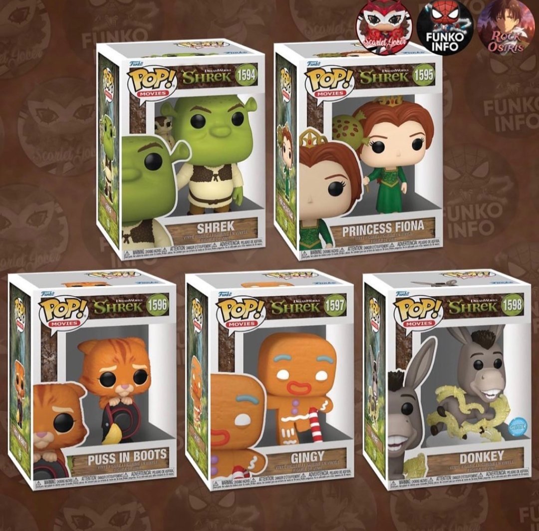 Que van a sacar Funkos de Shrek. Los quiero todos 😍