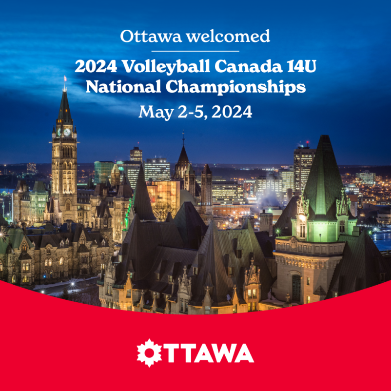 🤩 🏐 Thank you to all who visited Ottawa for the 2024 <a href="/VBallCanada/">Volleyball Canada</a> 14U National Championships this past weekend.

Reach out and plan your most victorious sporting event yet. 👉 
bit.ly/3EjThe4

#MyOttawa #MeetOttawa #SportsinOttawa
