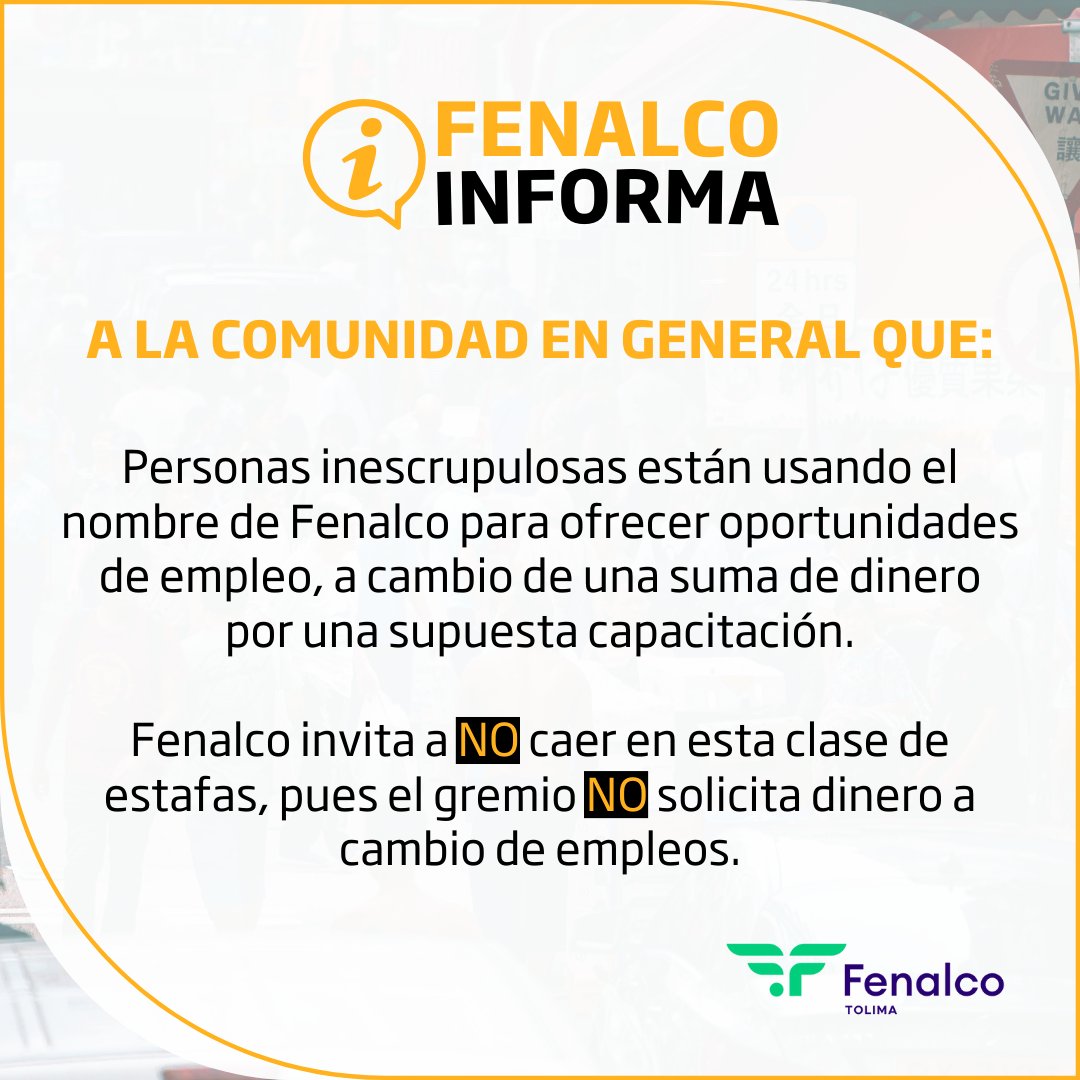 ¡No se deje engañar!