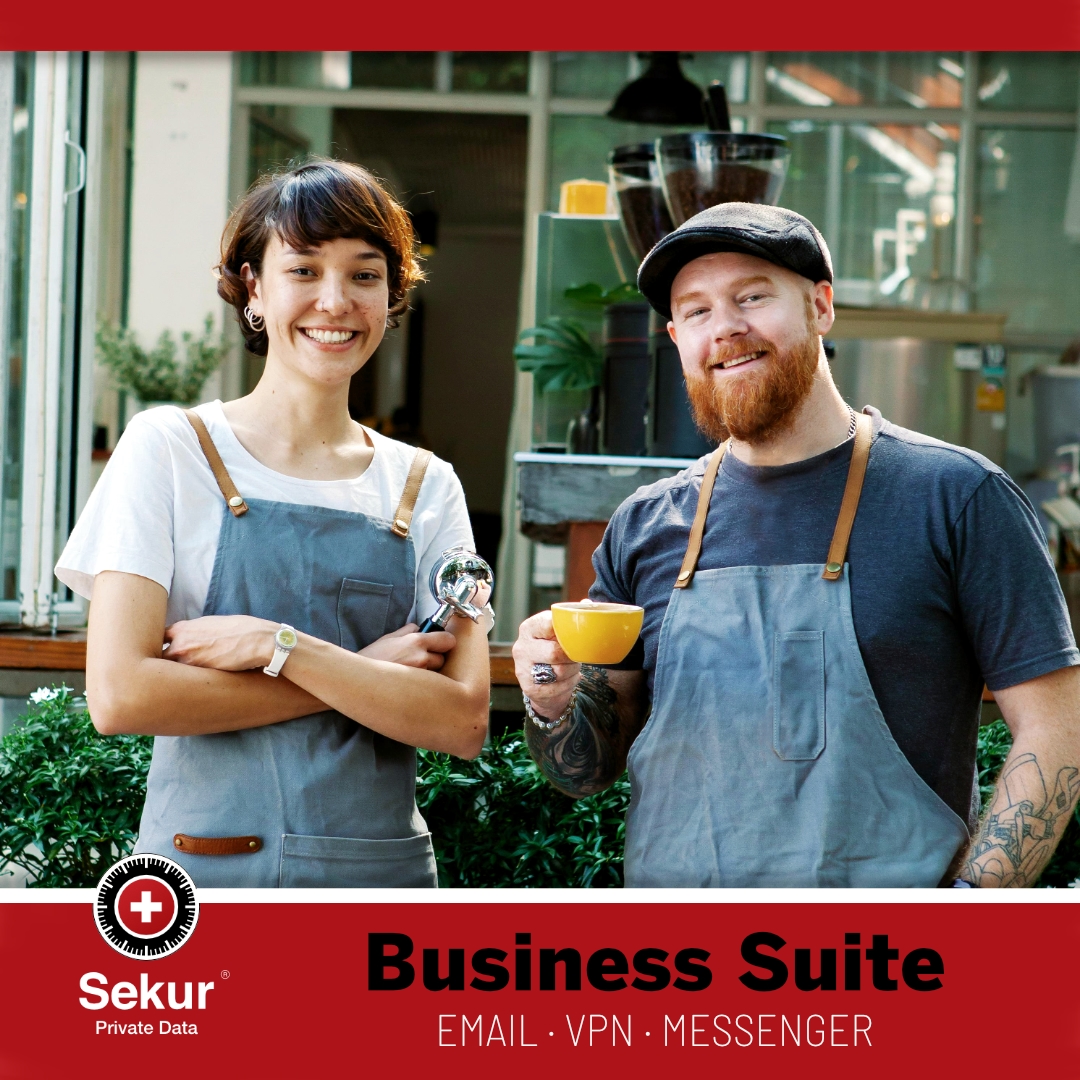 From coffee to contracts Sekur’s got you covered! Sekur Private's all-in-one business security suite. Choose individual solutions or bundle up with encrypted email, messenger and VPN for maximum security. Sekur your business free 7 days! sekur.com/en #business