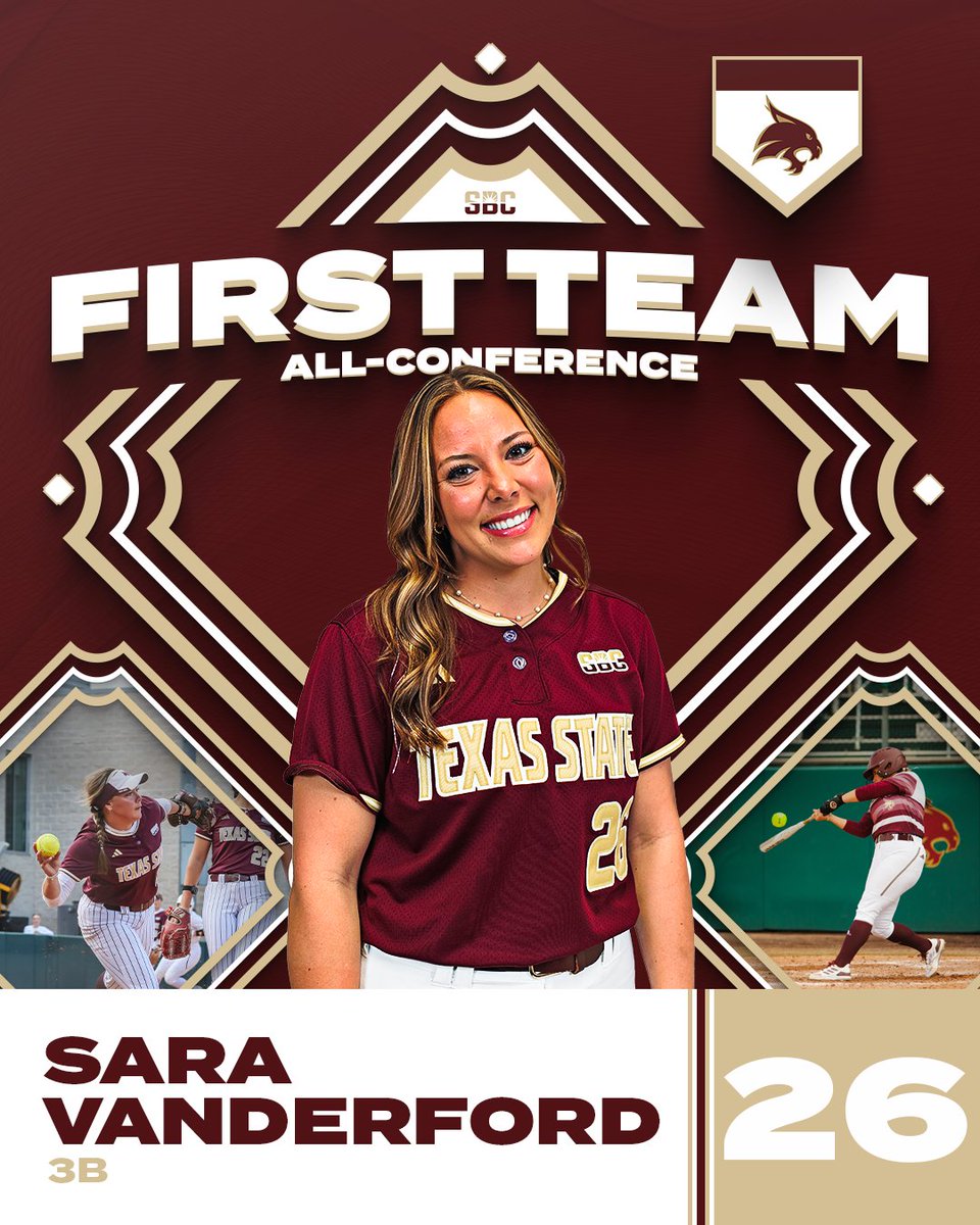 First Team All-Conference‼️

@ssaravanderford adds another @SunBelt All-Conference accolade😼

#EatEmUp x #SunBeltSB