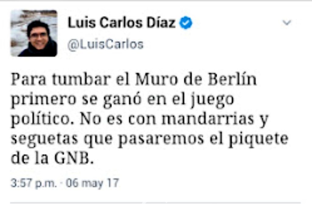 .            🚫 PROHIBIDO OLVIDAR 🚫 

Se cumplen 7 AÑOS que el ex-perrito pincher de césar miguel rondón @LuisCarlos formaba parte del grupo de escorias y malnacidos que criticaba hasta el cansancio las protestas de los jóvenes, desde el Olimpo de su 'superioridad moral'

#06May