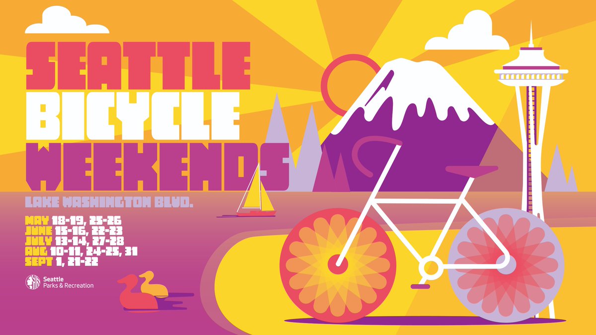 We're thrilled to announce the 2024 Summer Schedule for Bicycle Weekends on Lake Washington Boulevard! On scheduled weekends from May to September, a portion of Lake WA Blvd. will be closed to motorized vehicles from 10 a.m. Saturday to 6 p.m. Sunday. parkways.seattle.gov/2024/05/01/202…