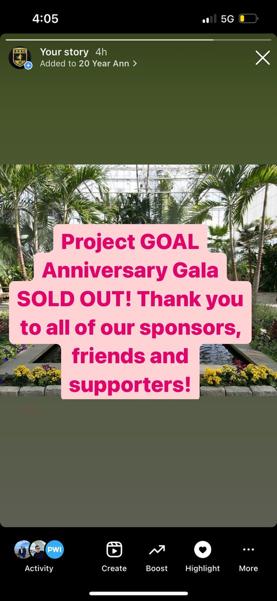 Thank you to all for helping us sell out our Project GOAL Gala fundraiser for a 3rd year in a row!!