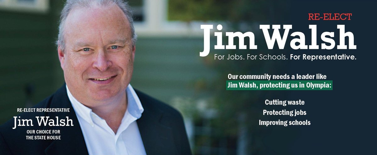 WA STATE #LD19 #waelex

Re-elect Jim Walsh for WA House LD-19

I will be sending a small donation to Jim Walsh this Friday (payday).  

We must re-elect Jim Walsh. Jim represents my district LD-19, so I am a little bias.

Donate: electjimwalsh.org/donate-to-jims…