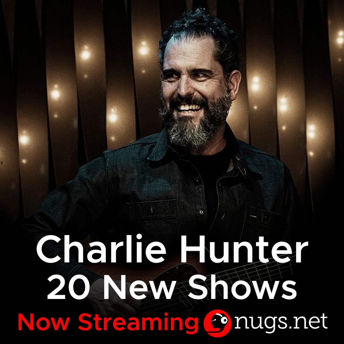 Charlie Hunter just dropped 20 new archival soundboards, exclusive to the nugs app 🚨 ➡️ 2nu.gs/CharlieHunterTW Hunter's 8-string jazz-guitar style has attracted well-deserved reverence from colleagues and fans alike, and the first batch of shows features performances from…