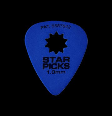Any guitarists out there know anything about a pick company that makes nylon picks similar to this pick in this photo? If so, get me in touch with a company that can make like this if possible. This company(Everly Star Picks) is out of business.