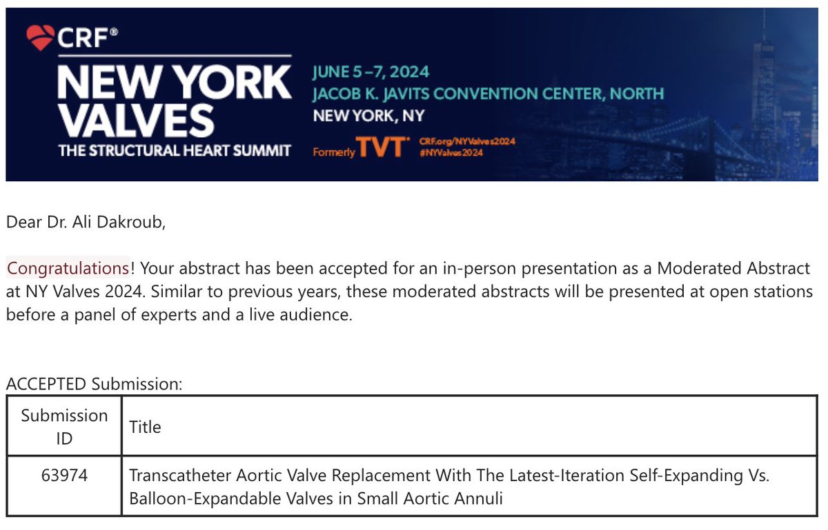 Join us at #NYValves2024 @crfheart for a head-to-head comparison of the latest TAVR iterations: Evolut Fx vs. Sapien 3 Ultra Resilia #SMARTtrial @CathElectroSurg @ziadalinyc @djc795 @JWMoses @ESHLOF @StFrancis_LI