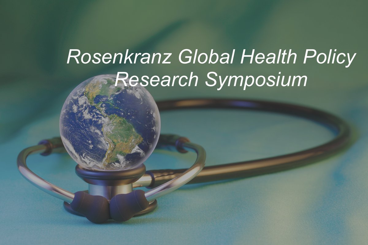 Join us for the #RosenkranzGlobal Health Policy Research Symposium on May 21. Academics from around the world to present innovative #GlobalHealth projects, topped off with keynote by global health powerhouse Mark Dybul of @GUGlobalHealth. Register: ⬇️ 🌎⚕️ healthpolicy.fsi.stanford.edu/rosenkranz-sym…