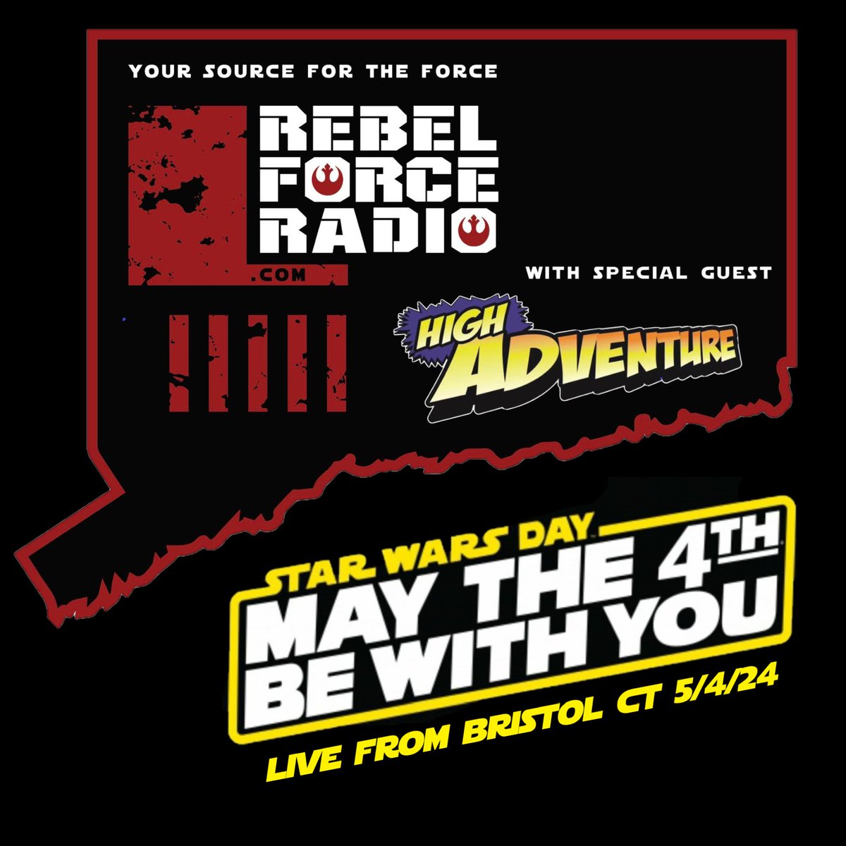 RFR descended upon the city of Bristol, CT on May the Fourth for a live show in front of a great crowd at the Rockwell Theater to celebrate 'Star Wars Day' LISTEN >>> dts.podtrac.com/redirect.mp3/t…
#StarWars #MayTheFourthBeWithYou #BristolCT #Podcast #StarWarsPodcast #MayThe4th