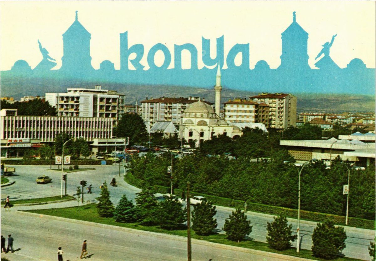 Eski Konya Otogarı ile Nalçacı Caddesi'nin görüldüğü yaklaşık 40 sene öncesinden bir fotoğraf.