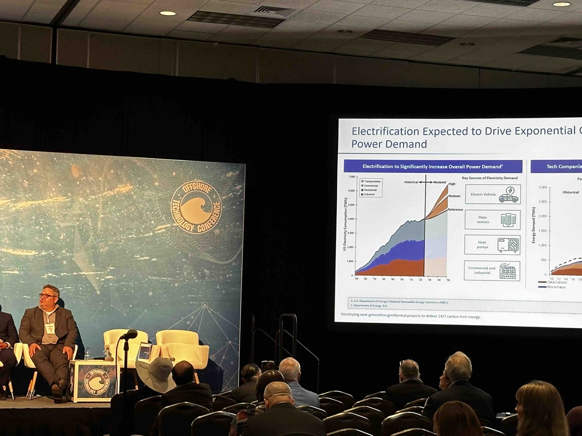 Currently happening at #OTC2024: “Maximizing Geothermal and Oil and Gas Synergies: Opportunity to Scale” in Room 604 at NRG Center. Explore economic opportunities and workforce transitions between these energy sectors. #Geothermal #OilandGasSynergies 🌎🛢️