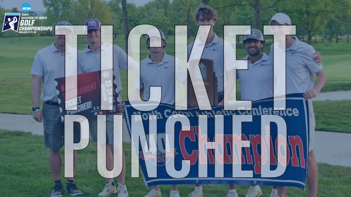 .@kenyongolf is tourney bound!🕺

The Owls will head to the @ncaadiii Men's Golf Tournament after winning the conference title and securing the @NCAC's automatic qualifying bid. #NCACPride 

The championships will be held May 14-17 at Boulder Creek Golf Club, in Boulder City, NV.