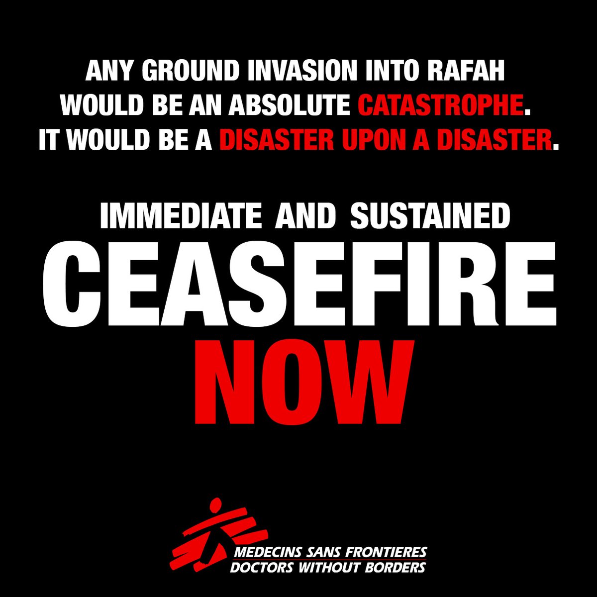 “Any ground invasion into #Rafah would be an absolute catastrophe. It doesn’t bear thinking about. It would be a disaster upon a disaster.” @Chris_lockyear Immediate and sustained ceasefire now. #Gaza