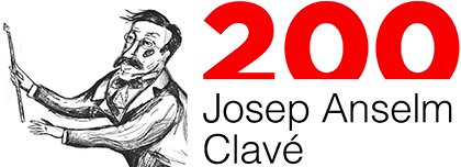 DIBUIX D'ANSELM CLAVÉ Dibuix per al Logo de l'any oficial Clavé. Molt content d'haver pogut col·laborar en aquest logotip commemoratiu! @ignasiblan @CorsClave @anyclave
