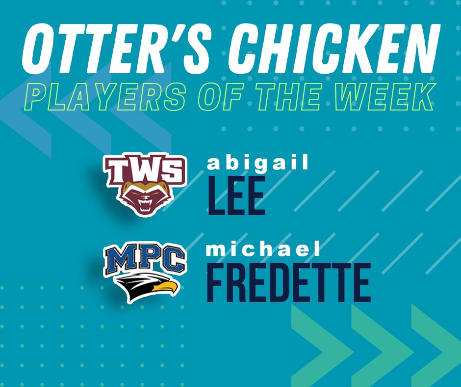 Help us congratulate our Kennesaw #PlayersOfTheWeek! 🎉 Enjoy your FREE meal at Otter’s Chicken!