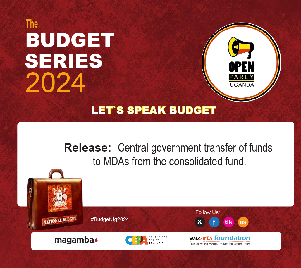 Funds aren't just transferred; they're released into action. Central government releases are the lifeblood of progress, funding projects that shape our future. ⏳💰 #BudgetUg2024 #BudgetAwareness @centre4policy @MagambaNetwork @Wiz_Foundation @Parliament_Ug @CSBAGUGANDA