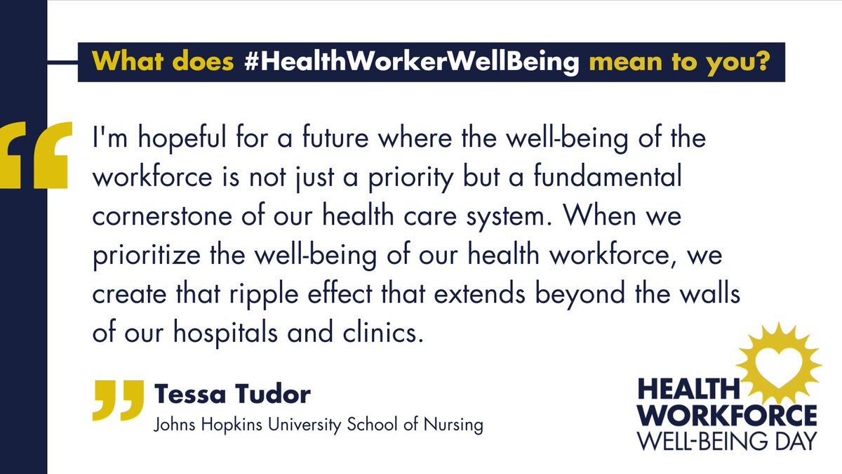 This week is National Nursing Week! Creating a sustainable health system starts with a safe & fulfilled health workforce, including our nation's nurses. We recognize the importance of protecting nurses’ well-being this week and throughout the year. #NationalNursingWeek2024