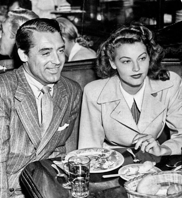 Cary Grant with Ava Gardner at a Brown Derby. #TCM #oldHollywood #CaryGrant #TCMparty