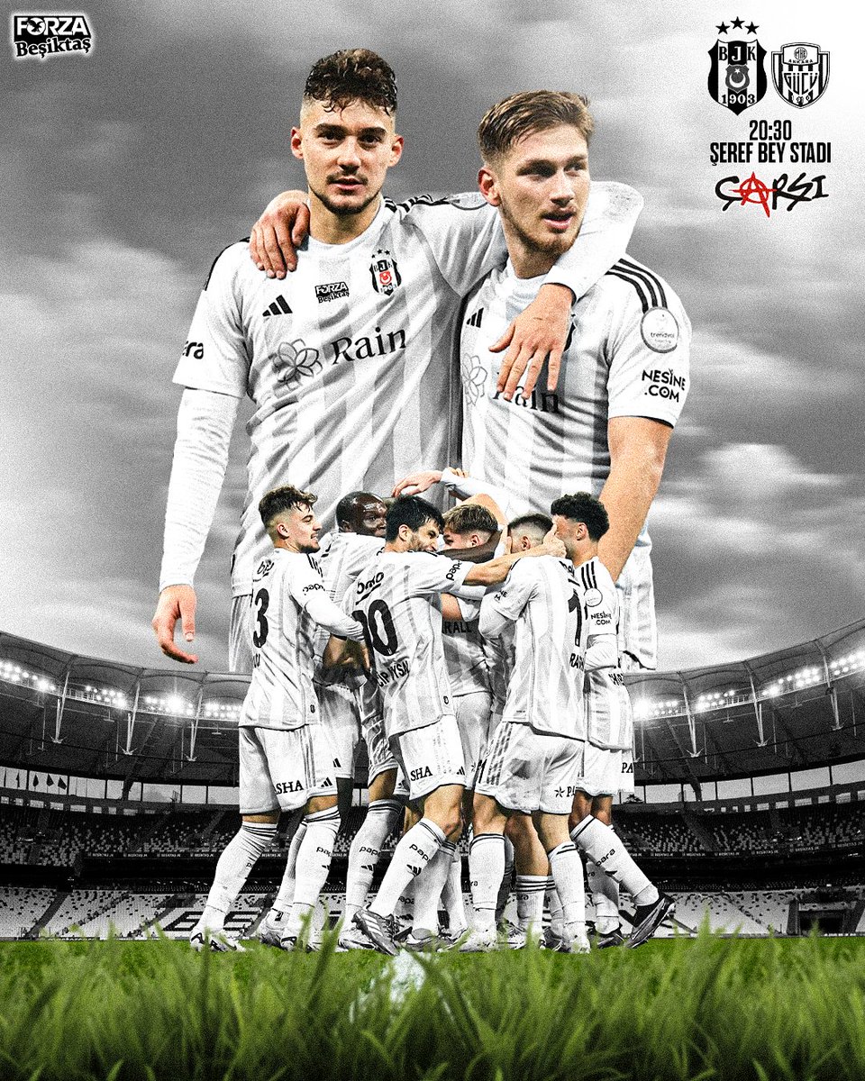 Haydi bastır Beşiktaş!  
Ölümüne Beşiktaş!  
Sevdik, gönül verdik. 
Her maçına geldik.  
Haydi bastır BEŞİKTAŞ
#VurPençeniKupaya