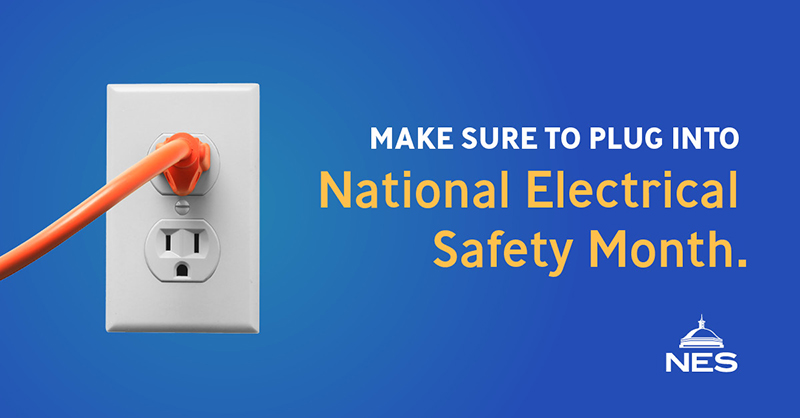 We’re sharing electrical safety tips all month in observance of National Electrical Safety Month. We encourage you to share your best electrical safety tip in the comments! To learn more about electrical safety, visit bit.ly/3y9nAEp.