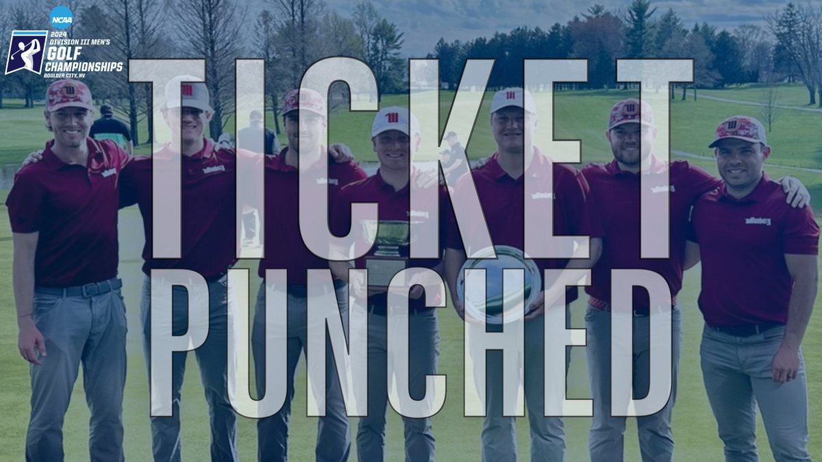 .@wittenberggolf is tourney bound! 🕺

The Tigers will head to the @ncaadiii Men's Golf Tournament after being one of eight teams to receive an at-large berth. #NCACPride 

The championships will be held May 14-17 at Boulder Creek Golf Club, in Boulder City, Nevada.